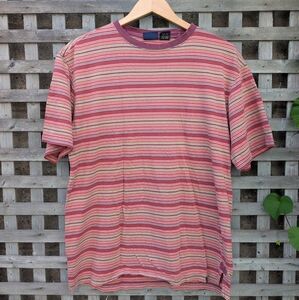 Vintage 90's Cherokee Men's T-shirt Medium Stripes Tee